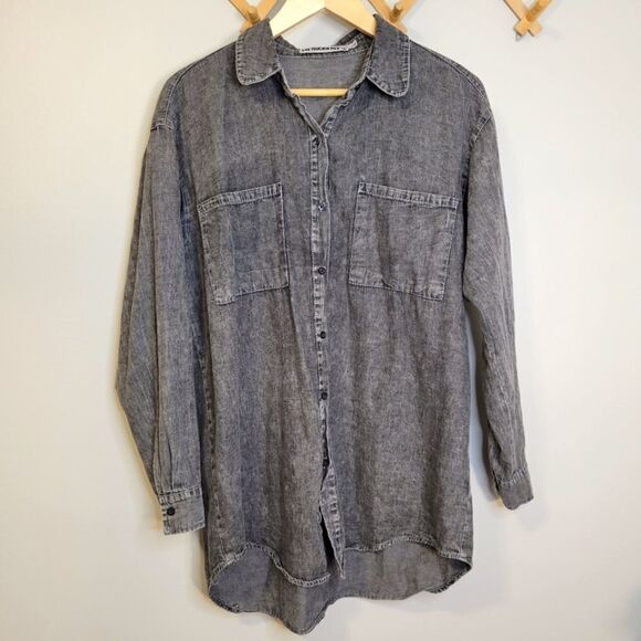 The Rockn Rev Cotton Button Down S/M - Picture 1 of 8